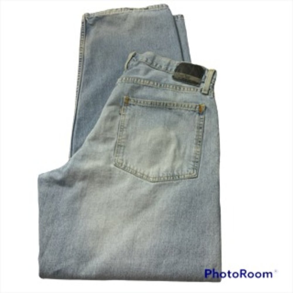 Levis Silver Tab Womens Baggy Denim Jeans zip up fly 36 X 34 - Picture 1 of 12